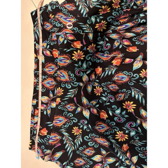 Dona Jo Ladies Sz XL Tennis Golf Pickleball skort Stretch Pull On Floral - Picture 8 of 9